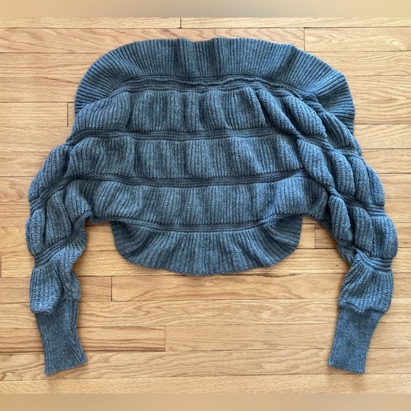 🖤 Puffy oversized grey cardigan - Picture 4 of 4